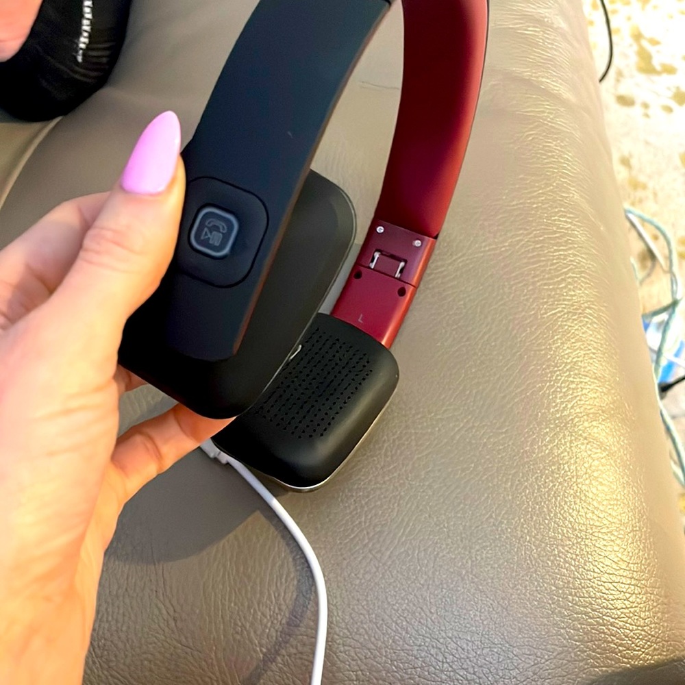 RLX wireless headphones black & red